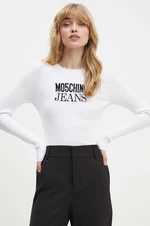 Sveter Moschino Jeans dámsky, béžová farba, tenký, 0926.8205