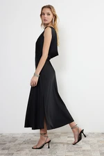 Trendyol Black Detachable Satin Dress