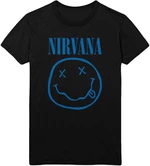 Nirvana Camiseta de manga corta Blue Smiley Black 2XL