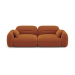 Pomarańczowa aksamitna sofa 230 cm Audrey – Interieurs 86