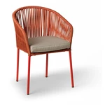 Zestaw 2 czerwonych krzeseł ogrodowych Bonami Selection Trapani
