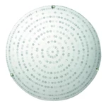 Biała lampa sufitowa ze szklanym kloszem ø 30 cm Circle – Candellux Lighting