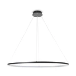 Czarna lampa wisząca Tomasucci Oval Ring, wys. 92 cm