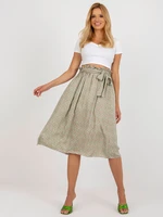 Light green and pink flowing skirt from RUE PARIS