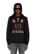 Diesel Mikina - S-GINN-HOOD-E5 SWEAT-SHIRT čierna