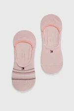 Ponožky Tommy Hilfiger 2-pack dámské, růžová barva, 701227311