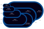 Záplata ZS na opravu duší, oválná, různé velikosti - Ferdus Varianta: ZS 11 na opravu duší 75x35 mm. 50 ks