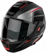 Nolan N120-1 Nightlife N-Com Flat Lava Grey Red/Silver/Black M Helm