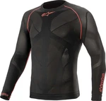 Alpinestars Ride Tech V2 Top Long Sleeve Summer Black Red M/L Camisa funcional para moto