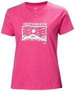 Dámske tričko Helly Hansen F2F Organic Cotton T-Shirt Cascadia Pink