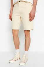 Trendyol Beige Regular Fit Stretchy Fabric Denim Denim Shorts & Bermuda