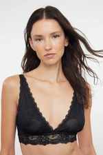 Trendyol Black Lace Capless Bralette Knitted Bra