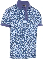 Callaway Birdseye View Allover Print Mens Bijou Blue S Polo košeľa