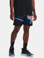 Čierne pánske vzorované šortky Under Armour Curry Mesh 8'' Short II