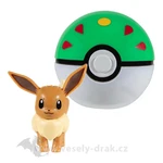 Jazwares Pokémon figúrka Clip and Go Friend Ball - Eevee