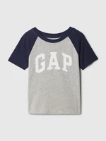 Blue-gray boys' T-shirt with GAP logo