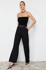 Trendyol Black Wide Leg/Wide Leg Woven Pants