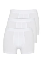 Trendyol White Premium Bamboo Blend 3-Pack Basic Boxer