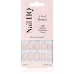 Nail HQ Oval French umělé nehty 24 ks