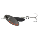 Savage gear třpytka grub spinners silver red black - #0 2,2 g