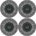 Bertoni Home Unisex's 4 Thick Round Table Pads Set Look