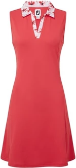 Footjoy Floral Trim Rojo S Vestido