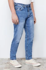 Trendyol Blue Relax Fit Boyfriend Jeans Denim Trousers