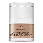 Dermacol Caviar Long Stay Make-Up & Corrector korektor z wyciągiem z kawioru i efektem wygładzającym 4 Tan 30 ml