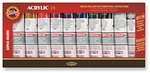 KOH-I-NOOR 01627S1002KS Ensemble de peintures acryliques 10 x 40 ml