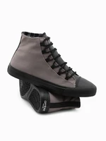 Ombre Men's shoes sneakers in combined materials - graphite