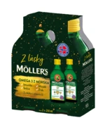 MÖLLERS Dárkové balení Omega 3, 2 x 250 ml