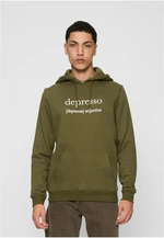 Olivový Depresso Hoody