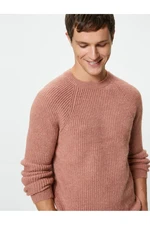 Koton Knitwear Sweater Crew Neck Soft Textured Slim Fit Long Sleeve