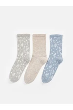 LC Waikiki 3-Pack of Lcw Patterned Women's Socks