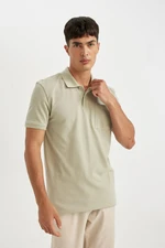 DEFACTO New Regular Fit Short Sleeve Pique Polo Basic T-Shirt