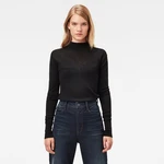 G-STAR Sveter - Stokyr turtle slim knit wmn ls čierny