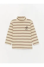 LC Waikiki LCW baby Turtleneck Long Sleeve Striped Baby Boy T-Shirt