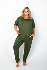 Women's Paramo set, short sleeves, long legs - khaki