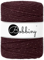 Bobbiny 3PLY Macrame Rope 5 mm 100 m Golden Burgundy Șnur