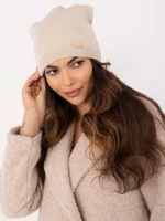 Light beige basic women's hat RUE PARIS