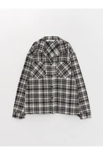 LC Waikiki Plaid Long Sleeve Girl's Shirt Jacket