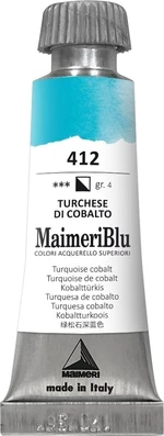 Maimeri Blu Vopsea acuarela Turquoise Cobalt 412 12 ml 1 buc