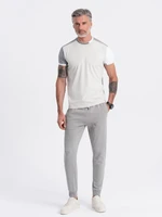 Ombre Men's jogger sweatpants - gray