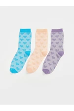 LC Waikiki Lcw Printed Women's Ankle Socks 3 Pack