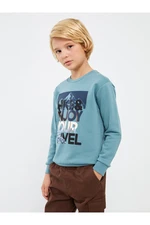 LC Waikiki Crew Neck Printed Long Sleeve Boy's Sweatshirt