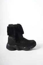 Riccon Szirnul Kids Zipper Snow Boots 0012140 Black