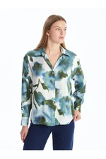 LC Waikiki Lcw Patterned Oversize Satin Women's Shirt