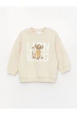 LC Waikiki Crew Neck Long Sleeve Lion King Printed Baby Boy Sweatshirt