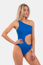 Nebbia One Shoulder Asymmetrical Monokini 459 Blue M Women's Swimsuit