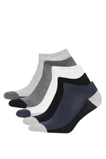 DEFACTO Men's 5-pack Cotton Booties Socks